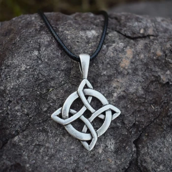 

12pcs Celtic Knot Necklace Irish Celtic Round Pendant Necklace Sanlan Jewelry Birthday Gift