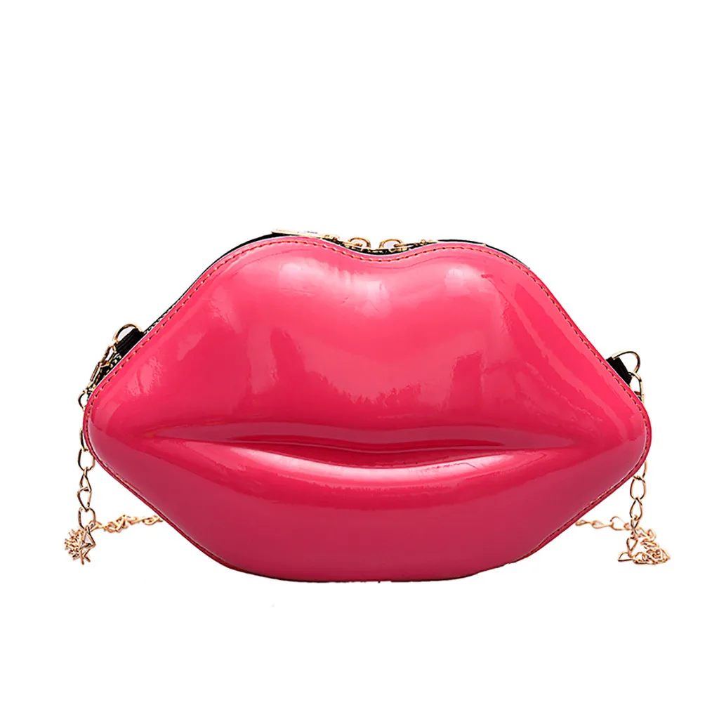 

fashion Women's chain lip-shaped multi-function Messenger bag shoulder bag bolsos de mujer les sacs des femmes