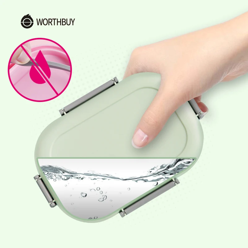 WORTHBUY Ланч бокс для микроволновки детей японский контейнер продуктов герметичные