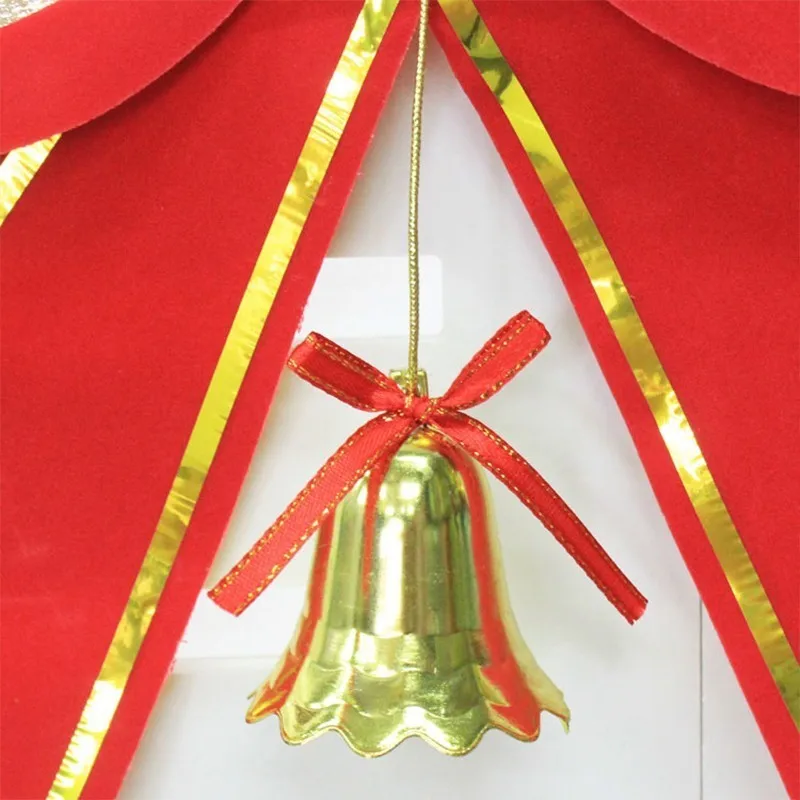 Украшения для рождественской елки бант подвеска с бубенчиками рождественские украшения бант Noeud Papillon Petit Noeud домашний праздничный вечерние принадлежности