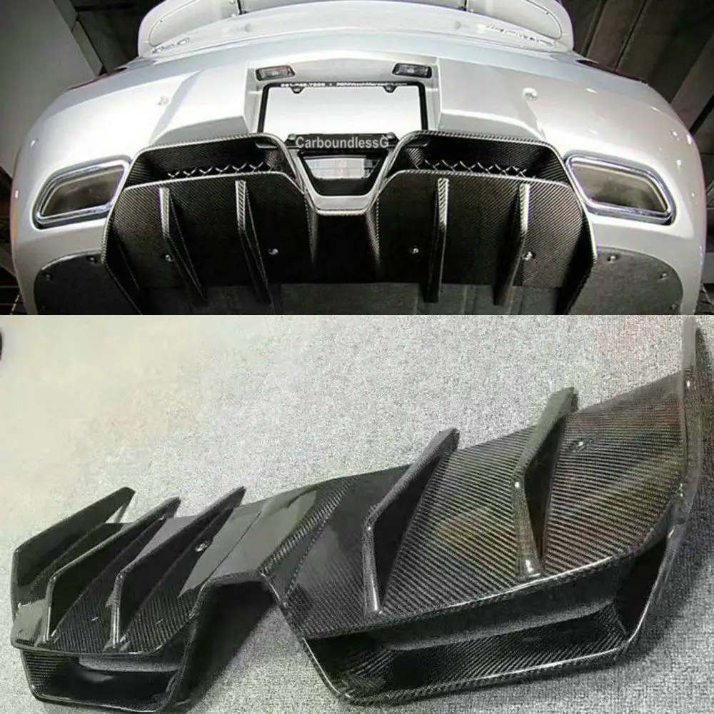 Стиль Renntech спойлер для заднего бампера диффузор Mercedes BENZ SLS R197 AMG 2011 2012 2013 2014