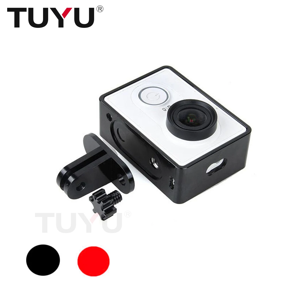 TUYU Aluminum Tripod Adapter for Xiaomi Yi Protective Border Frame Case