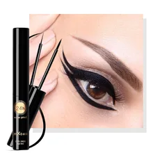 MIXDAIR два Стиль Профессиональный Водонепроницаемый жидкая подводка для глаз карандаш супер черного цвета с длинным рукавом, Длительное Действие, подводка для глаз, ручка, макияж для глаз, косметический инструмент