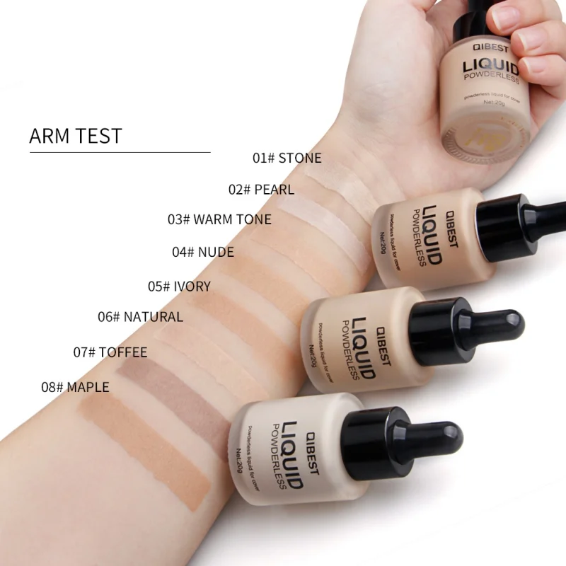 2019 8colors Face Makeup Base Liquid Foundation Cream Concealer Foundation Primer Easy to Wear Oil Control Long Lasting
