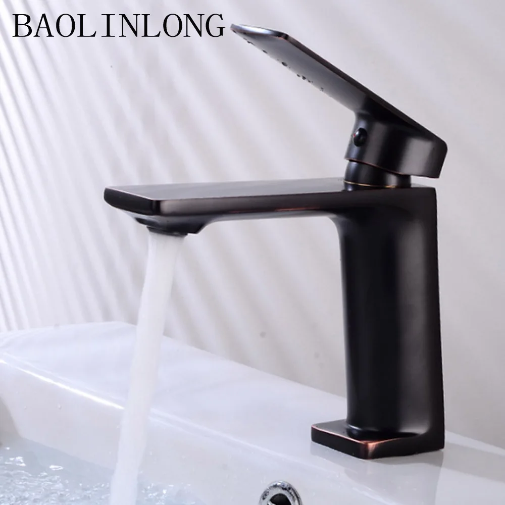 

Basin faucet Brass Deck Mount Bathroom Antique Faucets Tap Mixer Vanity Vessel Sinks Handle