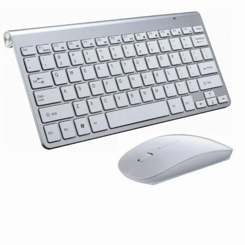 2,4G Беспроводная клавиатура и мышь Мини мультимедийная клавиатура мышь комбо набор для ноутбука ноутбук Рабочий стол Mac PC tv офисные принадлежности