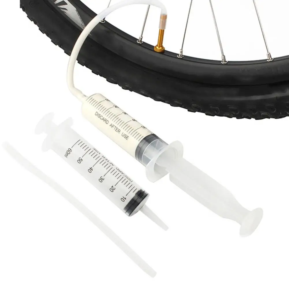 

Bicycle Vacuum Tire Tube Tire Repair Self-rehydration Filling Tool Hose Syringe Tire Repair Kit Bicycle Repair Tool