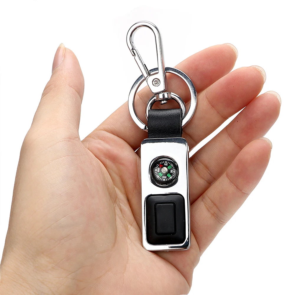 Car Auto metal Keyring Key Ring Flashlight Key Chain Car Styling with
