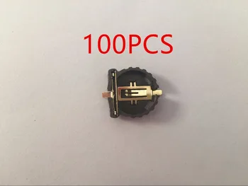 

100PCS/lot Black Plastic Housing BS1220-2 Cell Button Battery Holder Plastic Transparent Box For CR1220 Batteries