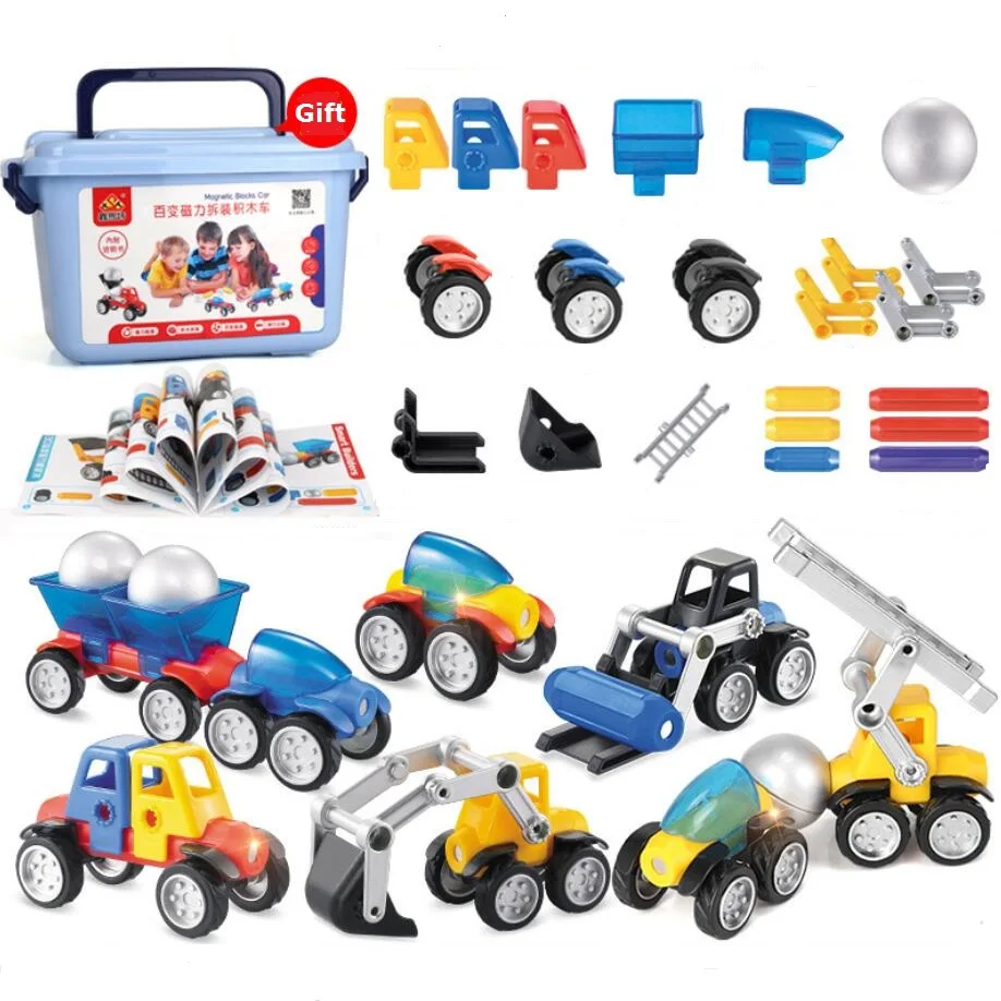 Children Blocks Car Kids Toy Gift DIY Construction Car Model Setin Blocks from Toys