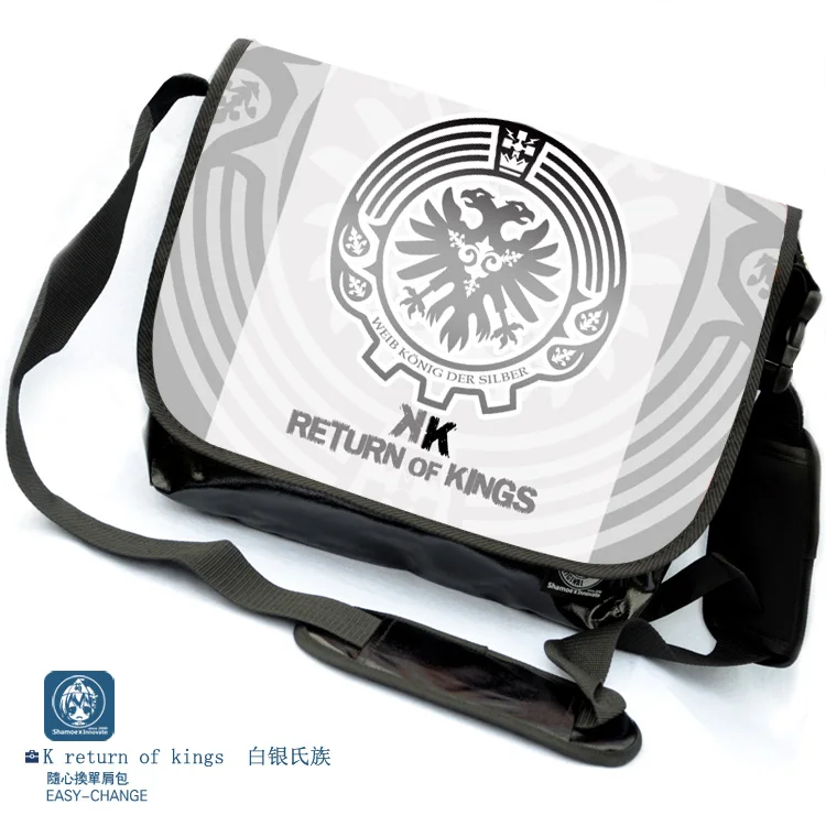 

Anime K RETURN OF KINGS COSPLAY Student Japanese Shoulder Bag Casual Fashion Messenger Bag Harajuku Style Unisex