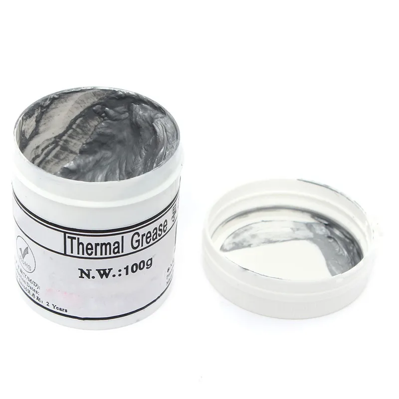 100G Silver Thermal Grease 100 Grams Thermal Paste Bottled Cooling Compound Gel Cream Heat Dissipation For PC Cpu Cooler 100G Silver Thermal Grease 100 Grams Thermal Paste Bottled Cooling Compound Gel Cream Heat Dissipation For PC Cpu Cooler