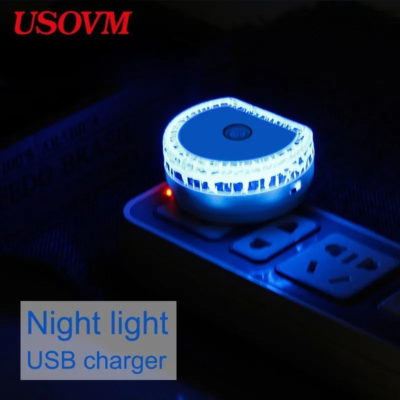 EU US Led Mini Night Sensor Light For Children Energy Saving Light Control Induction USB 5V
