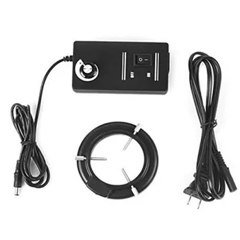 

1pcs 60 LED Adjustable Ring Light illuminator Lamp for Stereo Microscope Microscope EU/US Plug