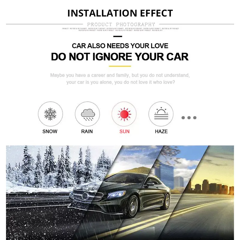 Снежный автомобильный чехол, солнцезащитный козырек, светоотражающие предупреждающие полосы, защита от пыли, защита от УФ, наружные водонепроницаемые чехлы, автомобильные аксессуары для седана, внедорожника
