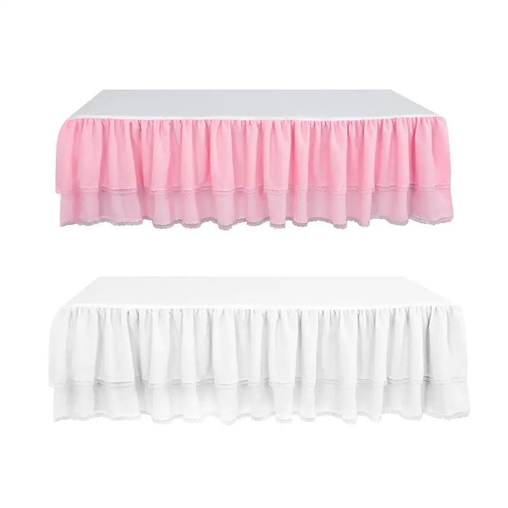 

Baby bed skirt Bedding Kid Room Bedskirt Cloth Pleated Bed Skirt Sheet Lace Ronmatic Princess Fitted Bedskirt