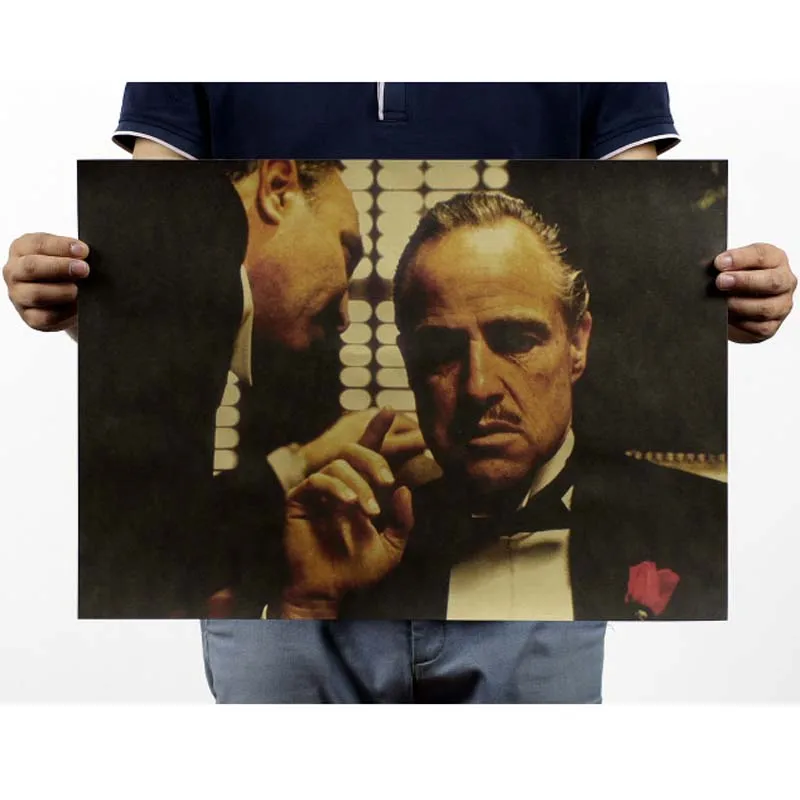 Винтажные постеры для фильмов, Ретро плакат Железный человек, крафт-бумага, рисунок, классический кофе-бар, украшение дома, картина, наклейка на стену - Цвет: 51x35.5cm