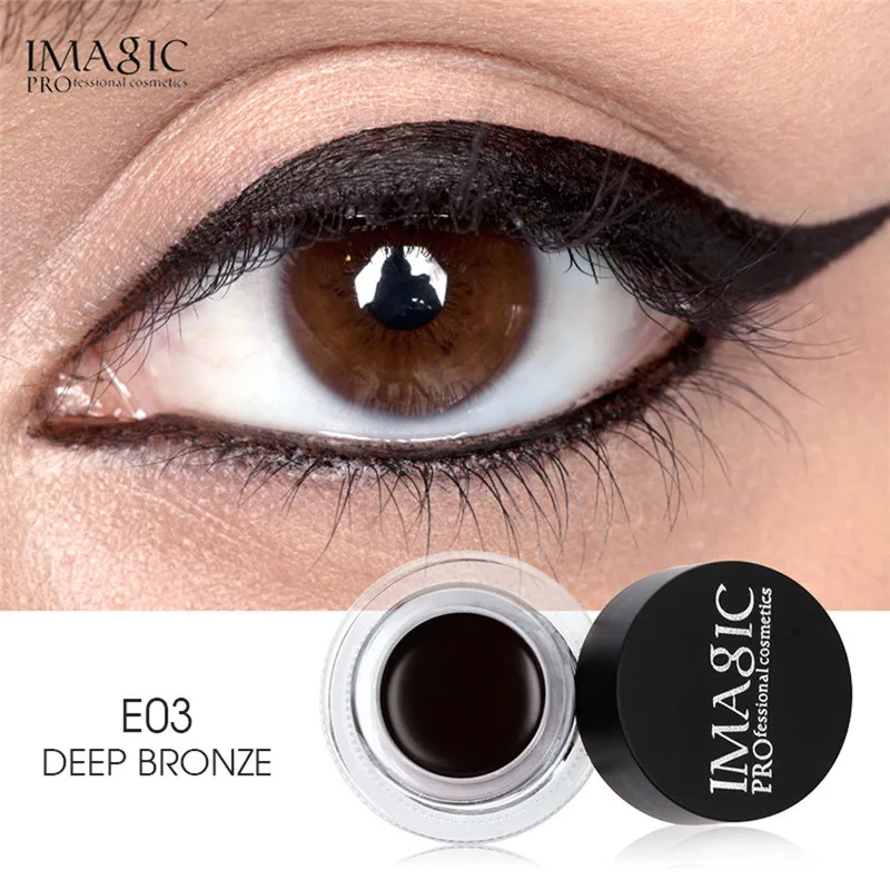 IMAGIC стойкий водостойкий Блестящий гелевый металлический карандаш для глаз крем для макияжа Professional completa Eyeliner Cream - Цвет: E03