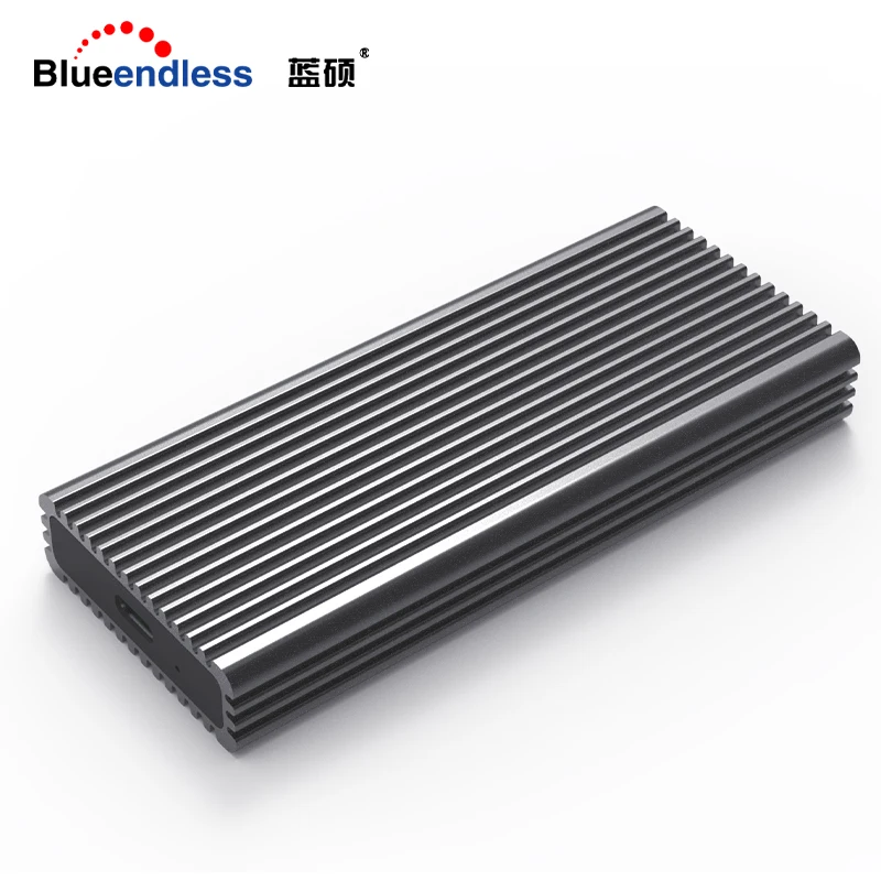 Kopen Blueendless Nvme M.2 Ssd Gevallen Type C Port High Speed Transmissie Harde Schijf Behuizing Warmteafvoer Zwart Aluminium Ssd