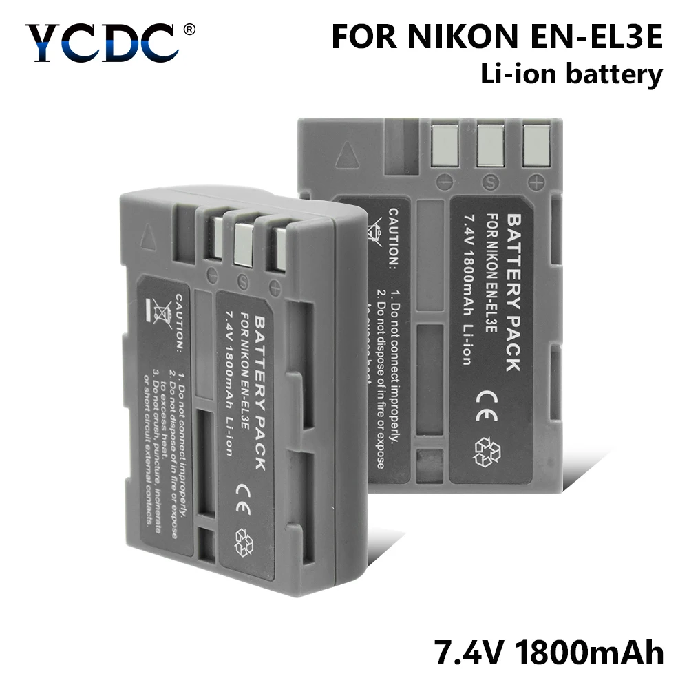 

EN-EL3E EN-EL3A Battery For Nikon D90 D80 D70 D50 D100 D200 D300 1800mAh Recharge battery