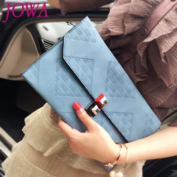 

2019 New Design Fashion Envelope Bags Women's Day Clutch Casual Business Handbag All-match Shoulder Package Flap Pocket 3 Colors