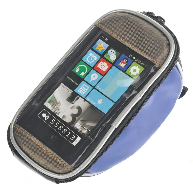 Discount Portable Waterproof Bike Bicycle Handlebar Frame Front Tube Cellphone Bag Tools Bag for iPhone /Samsung /HTC 0