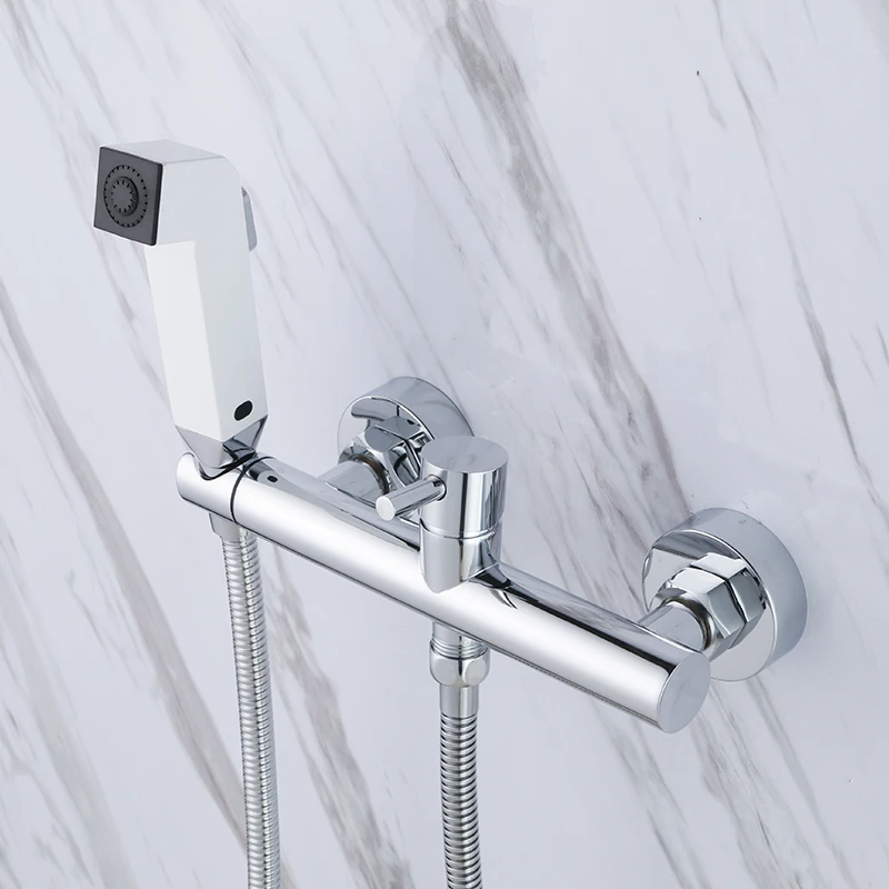 Chrome ABS plastic Handheld Bidet spray ,Toilet Portable Bidet Shower