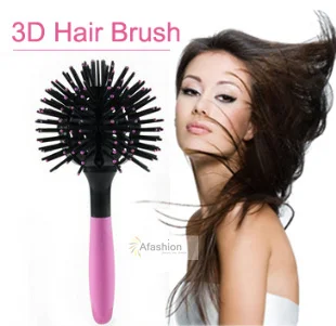 

1pc 3d bomb curl Hair Brush spherical curler styling tools Human Detangling escova de cabelo tangle Comb care Free shipping