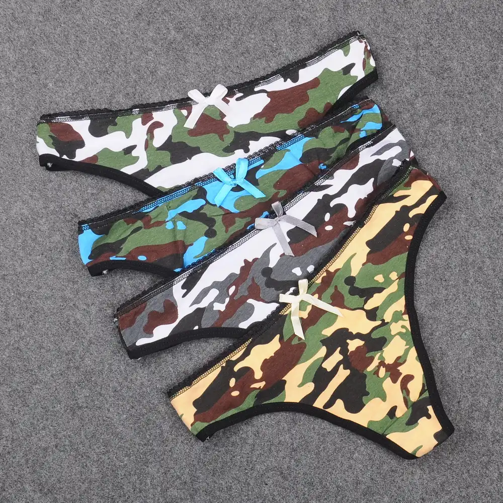 ropa interior camuflaje mujer