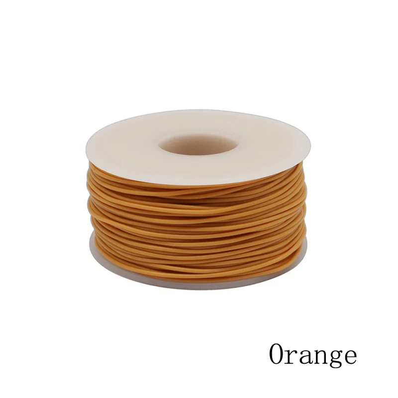 50 meters silicone wire 30AWG wire diameter 0.8mm stranded wire tinned copper wire and cable 10 colors optional DIY - Color: orange