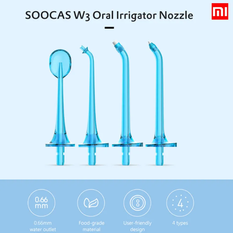 

1 SOOCAS W3 Portable Teeth Oral Irrigator Nozzle Standard Type from 1 youpin 2pcs