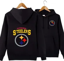 2018 Casual Autumn STEELERS Printed Men cozy Hoodies Sweatshirt Hip-Hop Male Hooded Coat Pullover Jacket Men’s clothing