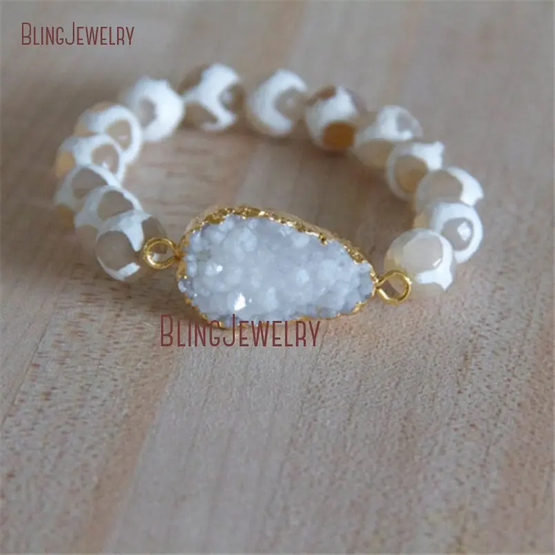 20181115-BM19495-Top Seller  Whitedruzy Crystal Dzi Agate Bracelet On Sale