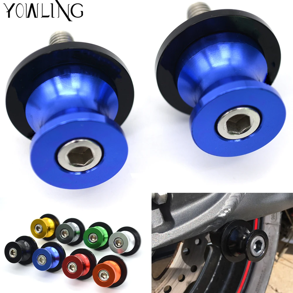 

mt-07 logo Motorcycle accessories Swingarm Spools slider stand screws for yamaha mt07 mt-07 mt 07 fz07 swing arm Spools Sliders