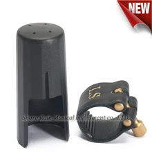 Share Rain альт тенор сопрано бакелит Жесткая Резиновая Лигатура мундштука в том числе Кепка кожаный материал