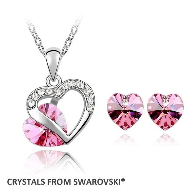 Us 6 59 24 Off Super 2017 Hot Clic Heart Necklace Earrings Jewelry Set Crystals From Swarovski For Christmas Gift In Sets Us 6 59 24 Off Super 2017 Hot Clic Heart Necklace Earrings Jewelry Set Crystals From Swarovski For Christmas Gift In Sets