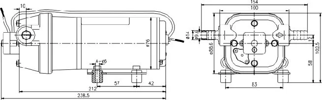 Китай(материк) Высокое Давление Dp-35 12 v/24 v/220 v Ac/Dc микро мембранный Водяной насос