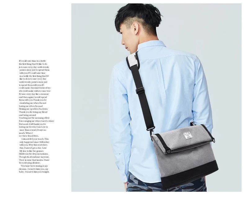 High Quality men canvas bag