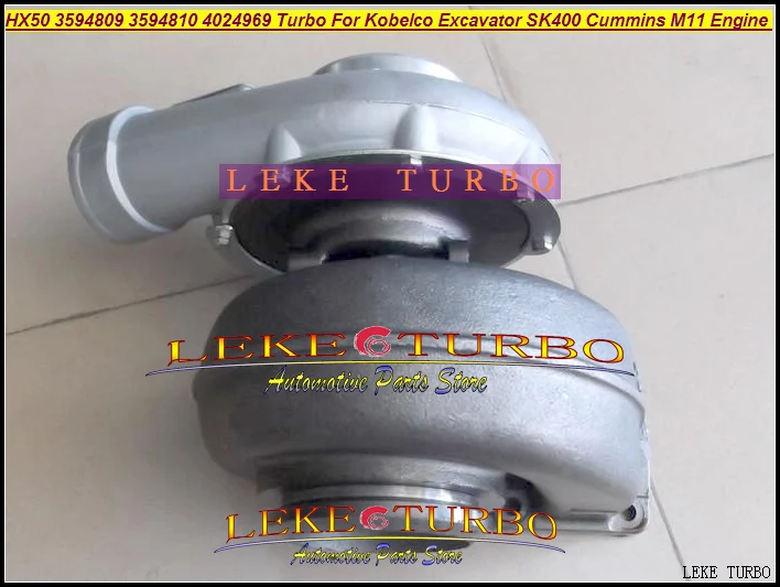 - HX50 3594809 3594810 4024969 Turbocharger 3594809 3594810 For Kobelco Excavator SK400 Cummins Truck Diesel M11 10.9L (3)