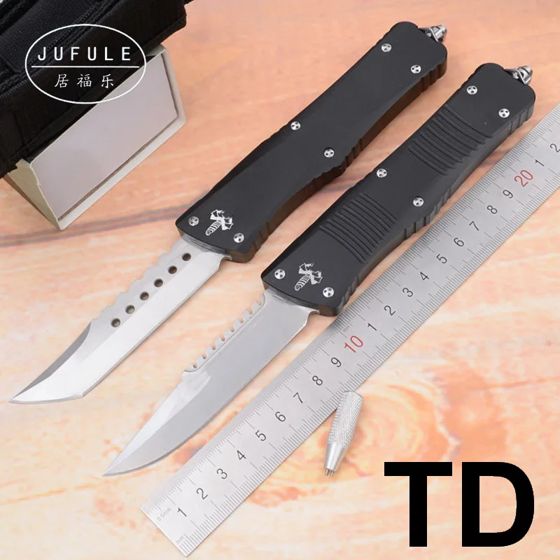 JUFULE хорошая цена TD с алюминиевой ручкой и стальным лезвием для кемпинга охоты
