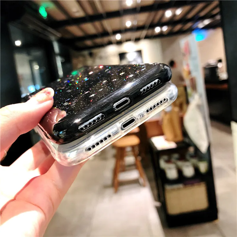 Мягкий чехол с блестками и звездами для huawei p20 Lite p30 mate20 pro Nova 2 Plus P8 lite 2017 P9 P10 P20 Pro Honor
