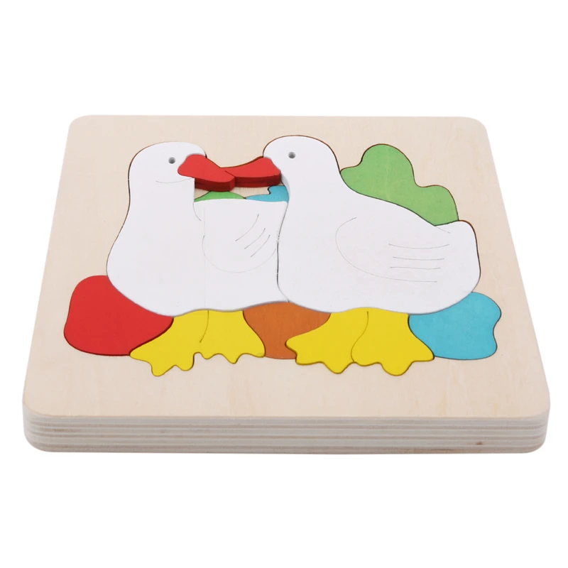 

kid's Multilayer Wooden Puzzle Toys Kids Multi-dimensional Jigsaw Learning Puzzle Baby Kids Creative Educational Toys Gifts