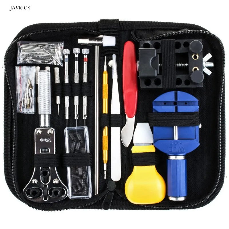 

147Pcs Watch Repair Tool Kit Case Opener Link Spring Bar Remover Watchmaker Tool set Free Shipping