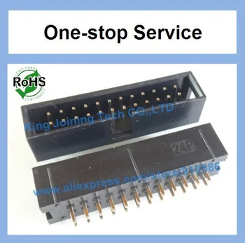 

50PCS 2.54mm Pitch DC3-24P Box headers 24Pins 2x12 DIP Box headers connector