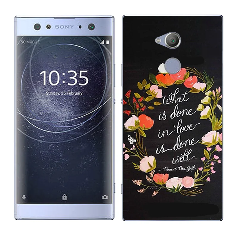 Чехлы для телефонов Sony Xperia XA2 Ultra 6 0 дюйма модные окрашенные чехлы из ТПУ