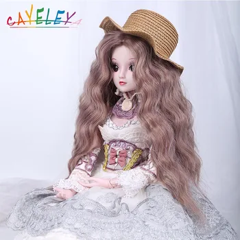 

Cateleya Doll accessories bjd doll wigs long curly hair cute beautiful wigs with bangs 1/3 1/4 bjd wigs free shipping