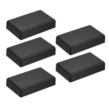 Uxcell 5Pcs/lot Black Electronic ABS Plastic DIY Junction Project Box Enclosure Case 60 x 36 x 25mm / 69 x 42 x 17.5mm