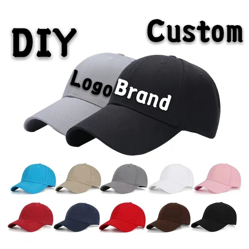 

DIY Logo Baseball Running Cap Custom-made Brand Sport Snapback Cotton Embroidery Letter Wholesale Men&Women Hip Hop Trump Hat