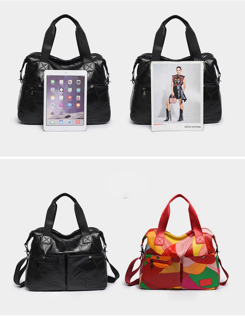 Новые женские сумки-мессенджеры сумки из овечьей кожи женские сумки через плечо в стиле пэчворк для женщин сумки из натуральной кожи