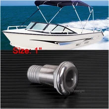 Лодка через корпус фитинг/Слив " шланг Барб Морской 316 нержавеющая сталь морской лодка Yacth аппаратные средства фитинги аксессуары полировка
